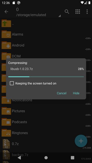 老外管理器Zarchiver蓝色版截图2