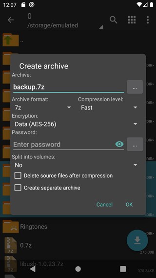 老外管理器Zarchiver蓝色版截图1