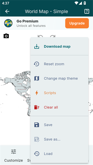MapChart地图填色