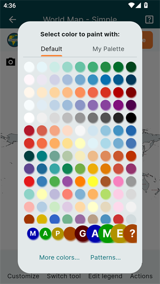 MapChart地图填色