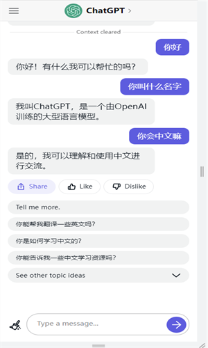 免费ChatGPT中文版截图1