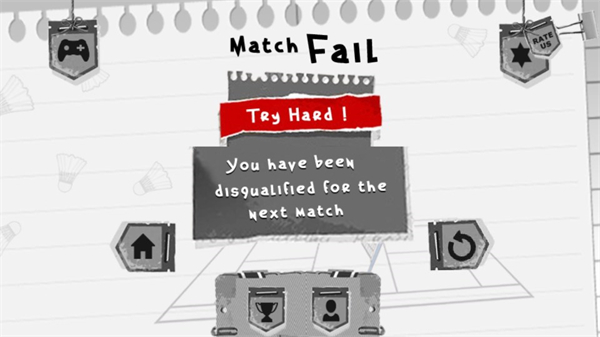 火柴人打羽毛球