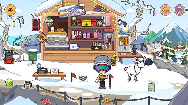 米加小镇雪山树屋