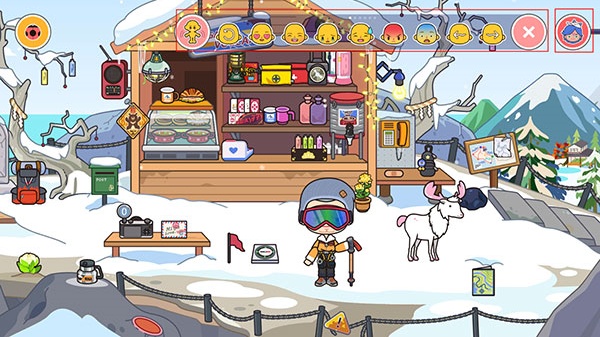 米加小镇雪山树屋