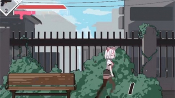 白毛少女大战僵尸