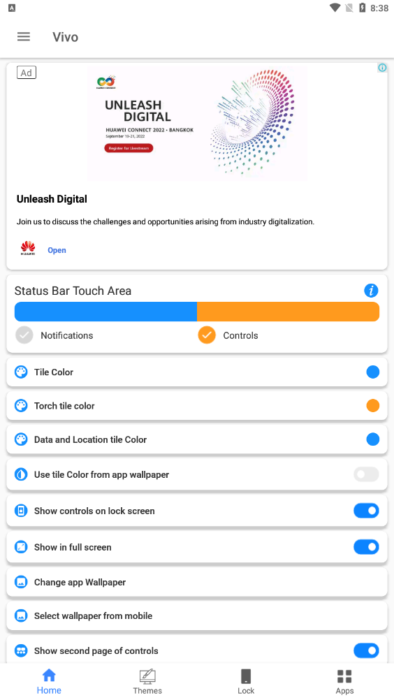 VIVO控制中心截图0