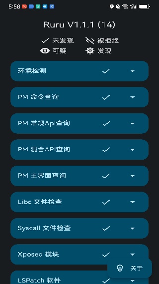 ruru环境检测