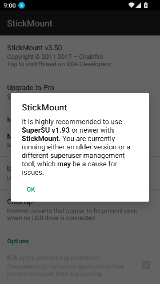 stickmount