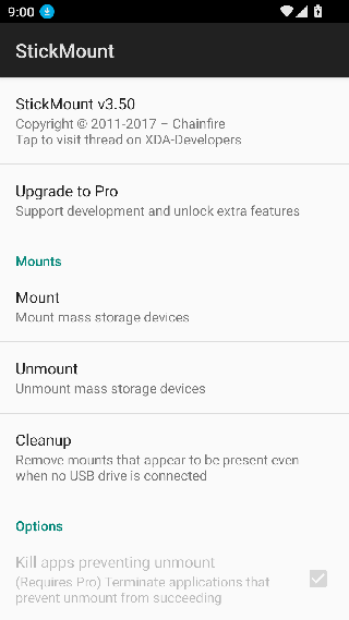 stickmount