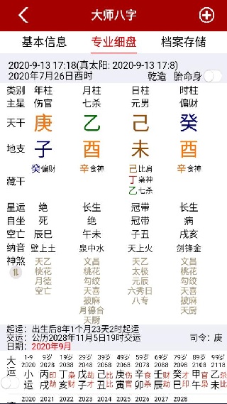 大师八字