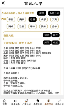 盲派八字