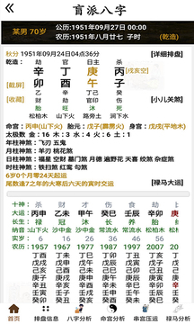 盲派八字