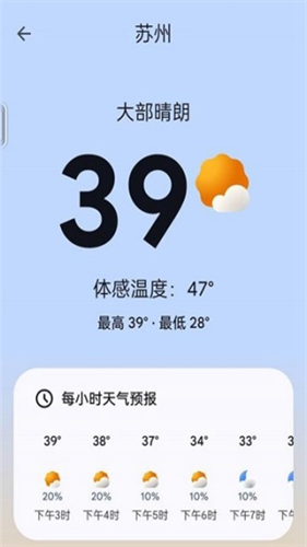 谷歌天气预报