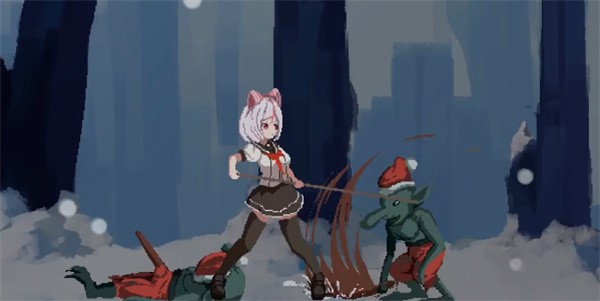 白毛少女大战僵尸无敌版