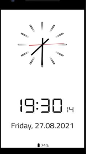 时钟屏保