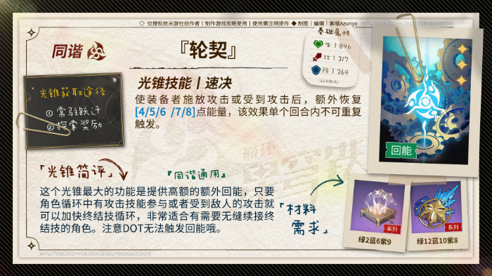 崩坏星穹铁道知更鸟晴歌光锥选择推荐