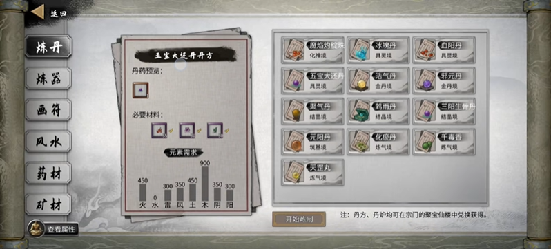 鬼谷八荒丹药效果大全