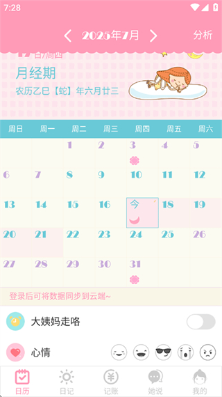 女生日历